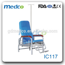 CE ISO aprobó silla de infusión de hospital azul silla reclinable sillas IC117